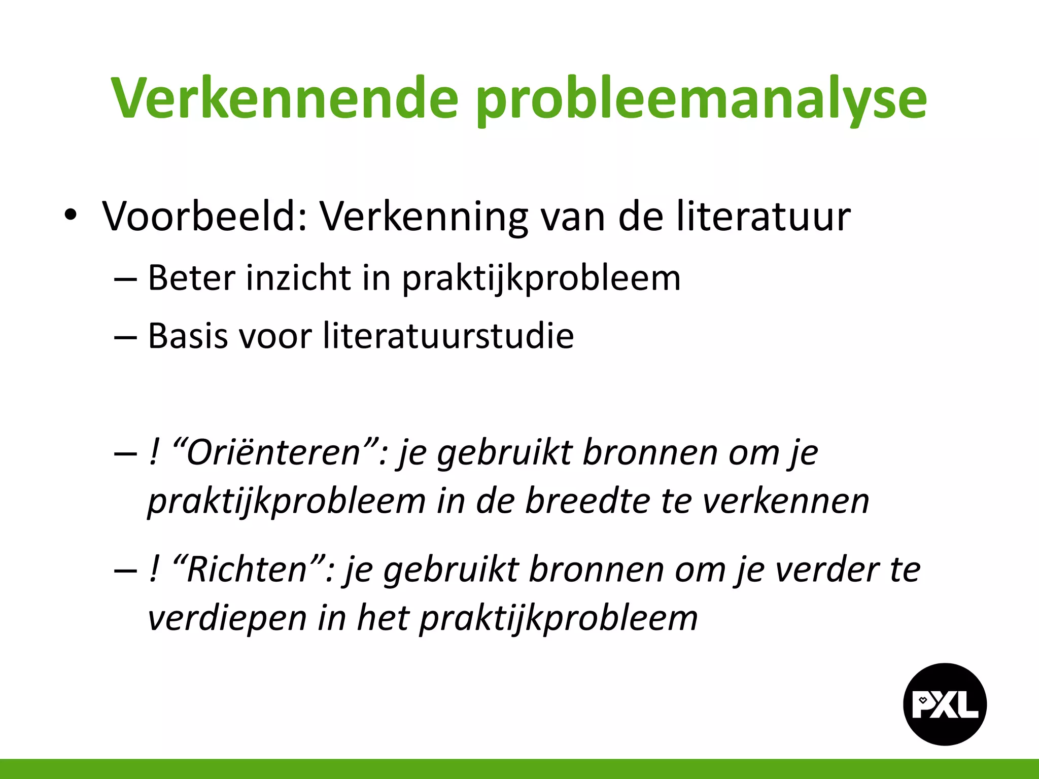 Les 1 - Praktijkonderzoek in de school | PPTX