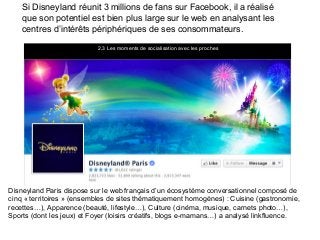 Si Disneyland réunit 3 millions de fans sur Facebook, il a réalisé
que son potentiel est bien plus large sur le web en ana...