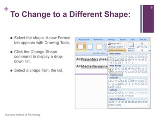 Les11 Working With Shapes | PPTX