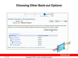 Choosing Other Back-out Options 