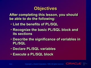 Les16[1]Declaring Variables | PPT | Databases | Computer Software and ...