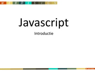 Javascript Introductie 