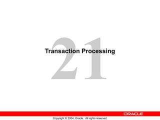 Transaction Processing 
