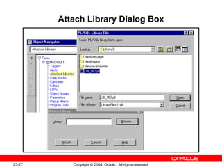 Attach Library Dialog Box 