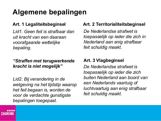 Les 2 wetboek van strafrecht algemeen