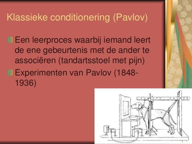 Les 3, conditioneren en leren