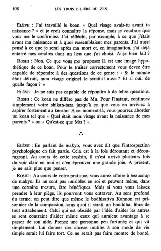 Les 3 piliers du zen de Philip Kapleau