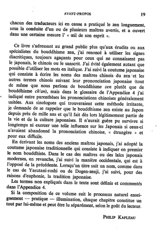 Les 3 piliers du zen de Philip Kapleau