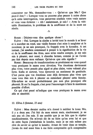 Les 3 piliers du zen de Philip Kapleau