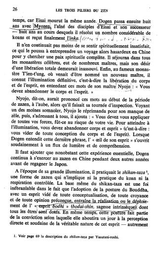 Les 3 piliers du zen de Philip Kapleau