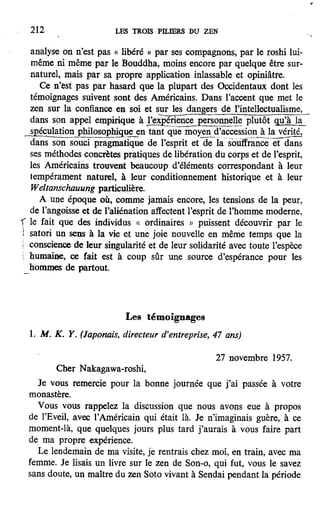 Les 3 piliers du zen de Philip Kapleau