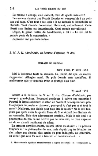 Les 3 piliers du zen de Philip Kapleau