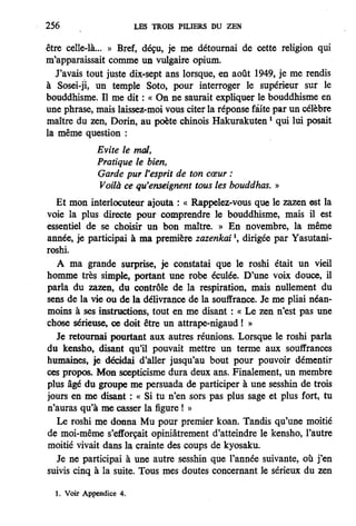 Les 3 piliers du zen de Philip Kapleau