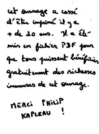 Les 3 piliers du zen de Philip Kapleau