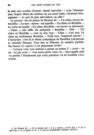 Les 3 piliers du zen de Philip Kapleau