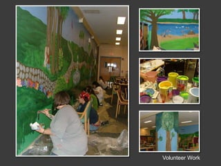 While student teaching at Grandview Elementary,I created this backdrop for the school musical.Volunteer Work