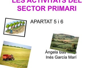 LES ACTIVITATS DEL
SECTOR PRIMARI
APARTAT 5 i 6
Àngela Bas Mata
Inés García Marí
 