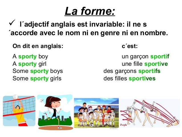 Comment Dit On Devant En Anglais Les adjectifs