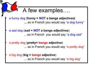 Adjectives - KS3 French - BBC Bitesize - BBC Bitesize