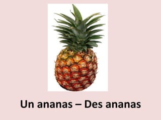 Un ananas – Des ananas 