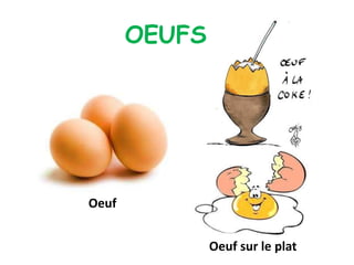 Oeuf sur le plat
OEUFS
Oeuf
 