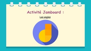 Activité Jamboard :
Les angles
 