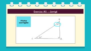 Exercice #2 - Corrigé
 
