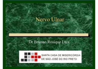Nervo Ulnar
Dr Brunno Rosique Lara
 