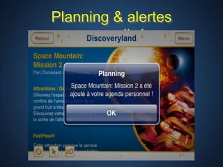 Planning & alertes
 personnalisées
 