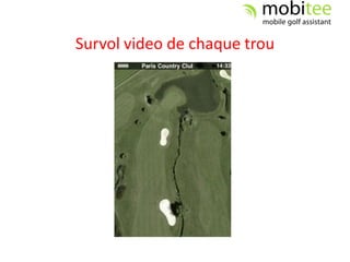 Survol video de chaque trou
 