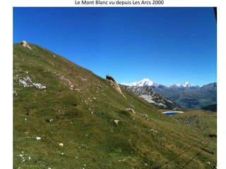 Le Mont Blanc vu depuis Les Arcs 2000 