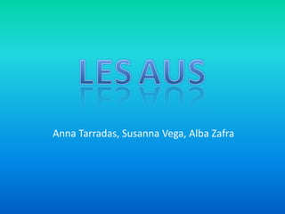 Anna Tarradas, Susanna Vega, Alba Zafra
 