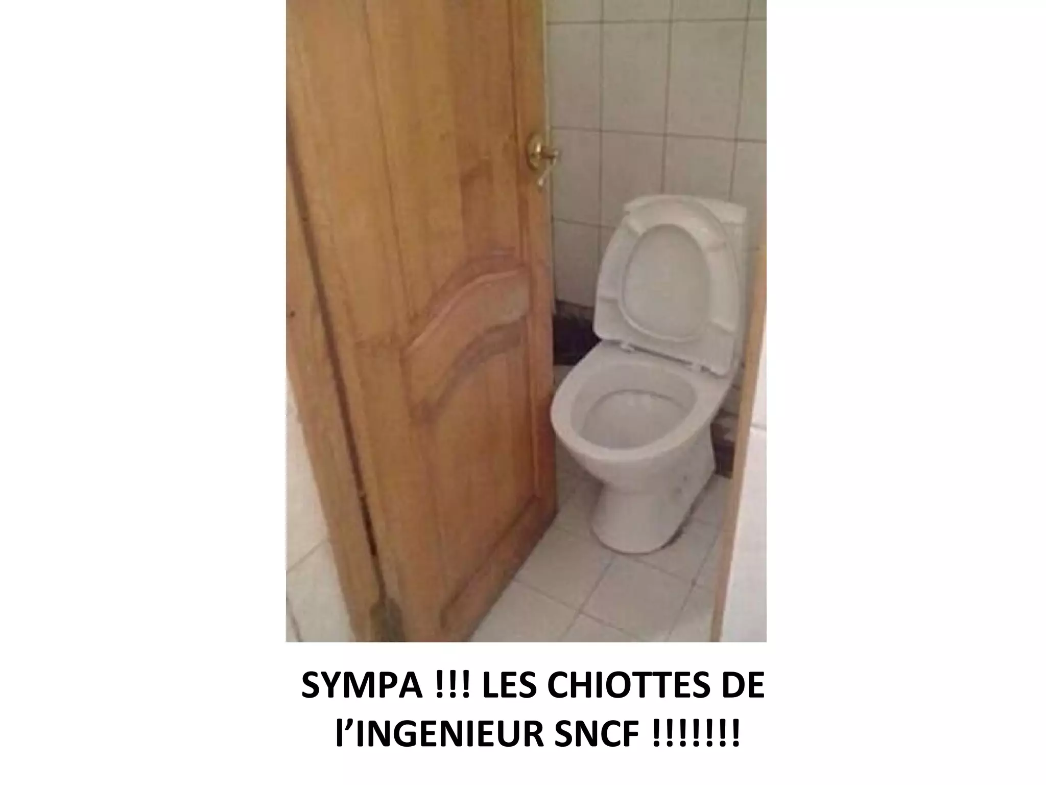 SYMPA !!! LES CHIOTTES DE
l’INGENIEUR SNCF !!!!!!!