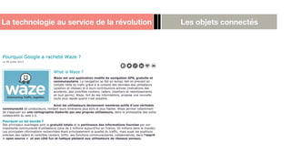 La technologie au service de la révolution Les objets connectés
 