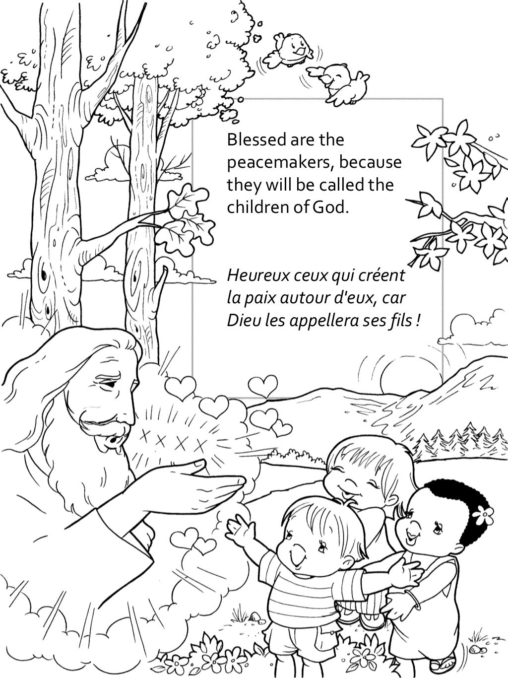 Free Printable Beatitudes Coloring - Batitudes Cahier De Coloriage Beatitudes Coloring Book 8 1024 