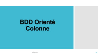 BDD Orienté
Colonne
BDD NOSQL 46
 