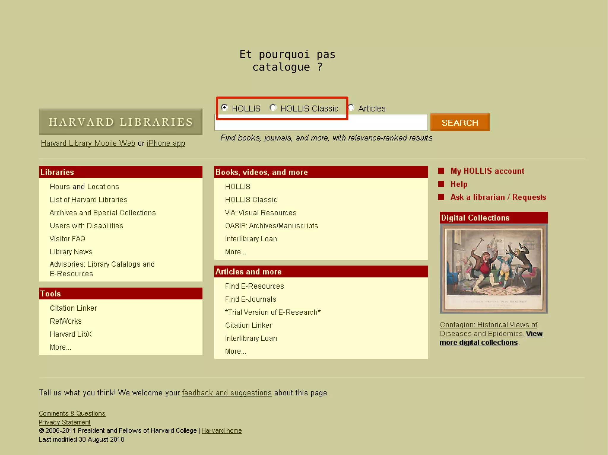 Et pourquoi pas
catalogue ?