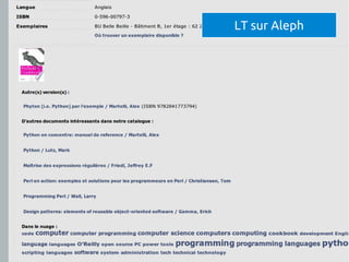 LT sur Aleph
 