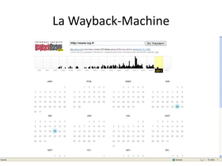 La Wayback-Machine
 
