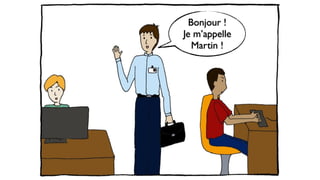 Bonjour !
Je m’appelle
Martin !
 