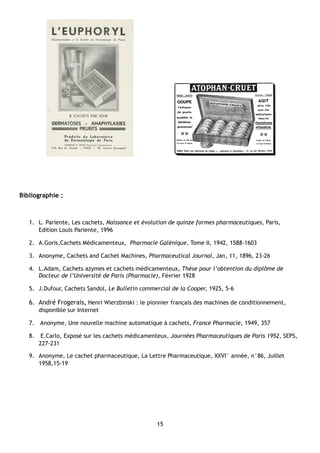 Les cachets Histoire de la production industrielle | PDF