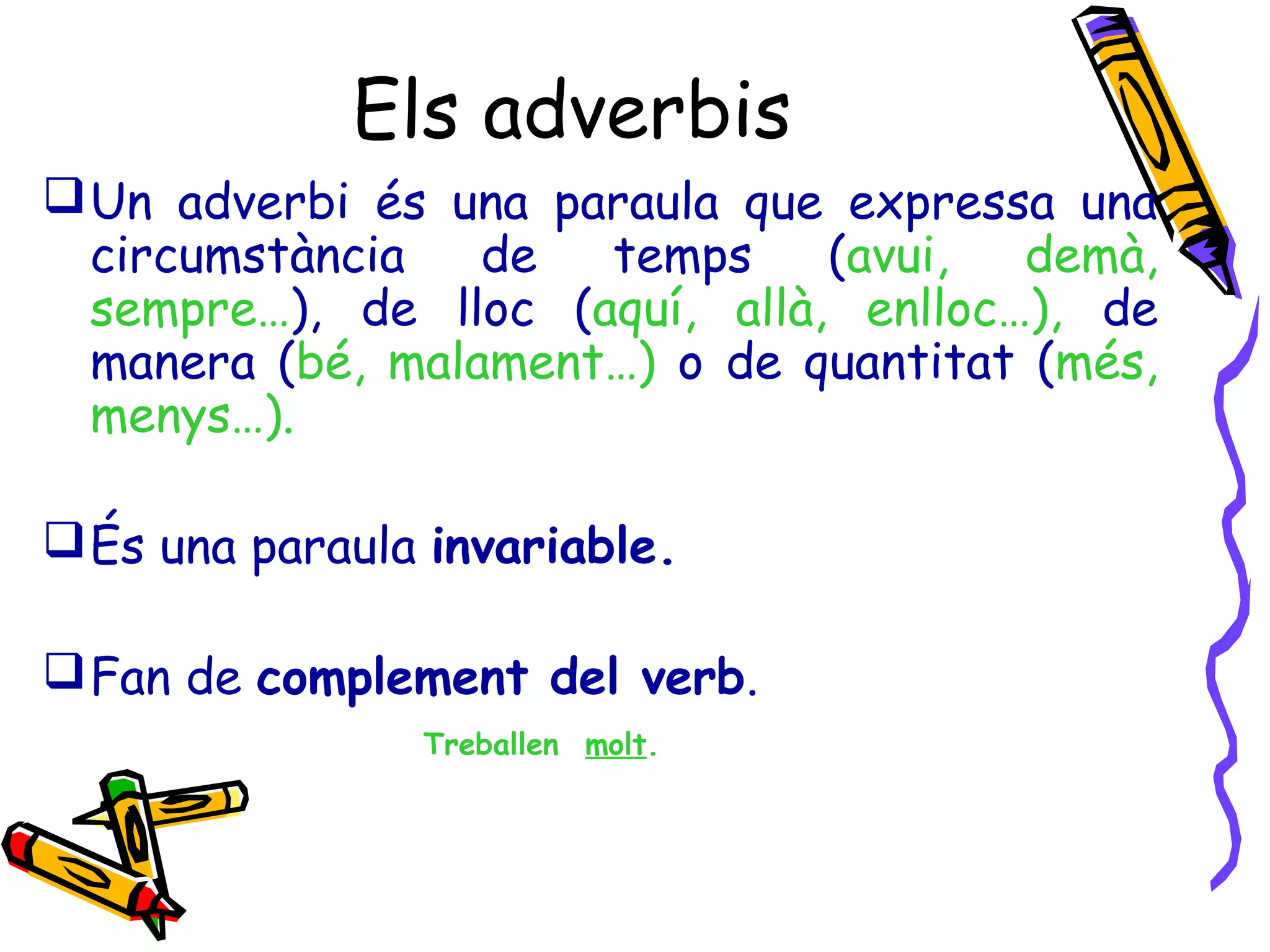 Les categories gramaticals catala | PPT