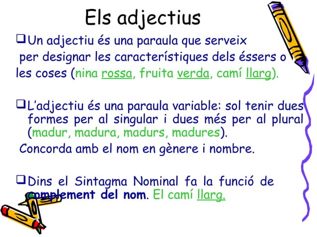 Les categories gramaticals catala | PPT