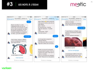 79
#3 LES BOTS À L’ESSAI
 