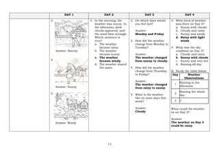 Grade 3 Science Lesson Exemplar on Weather Patterns and Observation | PDF