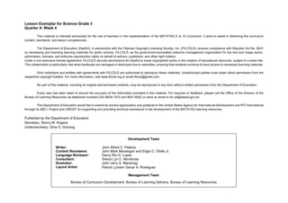Project Implementation Approach Slide Grade 3 Science Lesson Exemplar on Weather Patterns and Observation | PDF