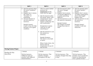 Grade 3 Science Lesson Exemplar on Weather Patterns and Observation | PDF