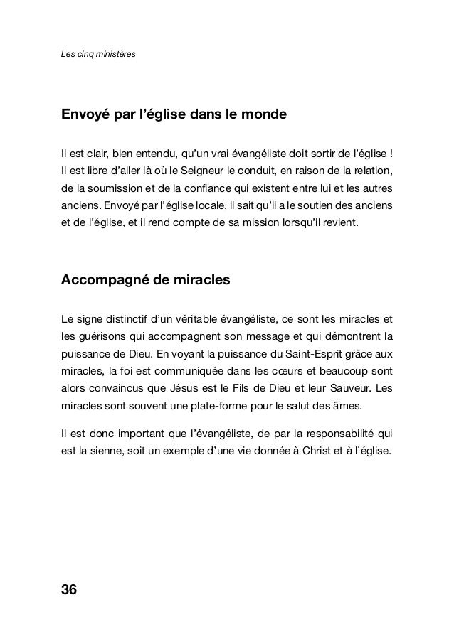 Les Cinq Ministeres French Les Cinq Ministeres French