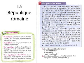La
République
romaine
 