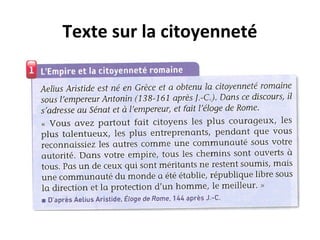 Texte sur la citoyenneté
 